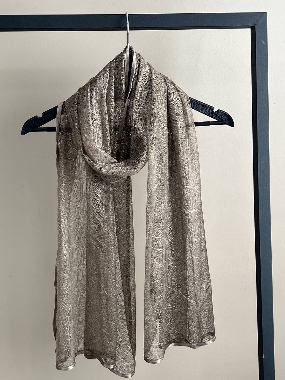 شال توری شال گیپور طرح برگ درجه A+++