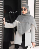 روسری نخی دور دانتل قواره ۱۲۰