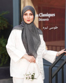 روسری نخی دور دانتل قواره ۱۲۰