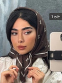 مینی اسکارف نخی موکا