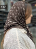 مینی اسکارف نخی موکا