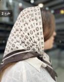 مینی اسکارف نخی موکا