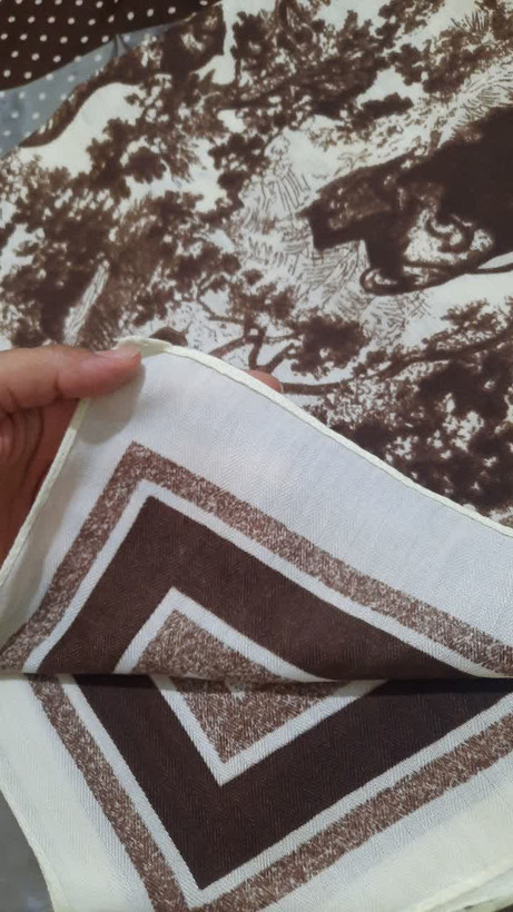 مینی اسکارف نخی نخ پنبه وارداتی قواره ۷۰