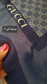 روسری نخی سی اسکارف قواره ۱۲۰ درجه یک طرح گوچی