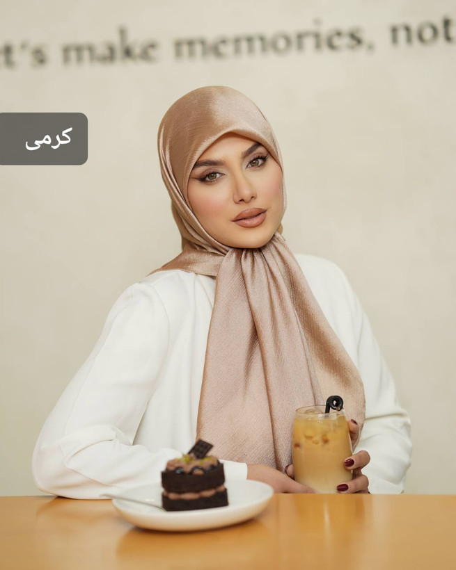 روسری ابریشم کریستال قواره ۱۱۰_۱۰۰