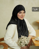 روسری حریر ابریشم دورره ترک قواره ۱۰۰