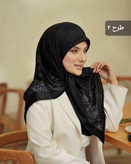 روسری حریر ابریشم دورره ترک قواره ۱۰۰