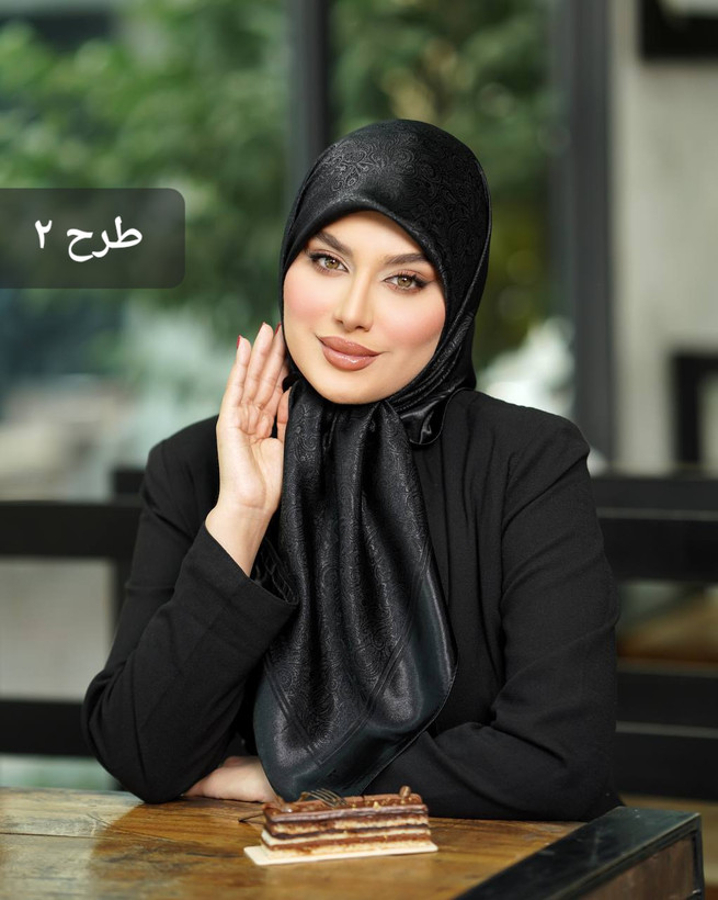 روسری بامبو ابریشم دورو ترک قواره ۱۰۰ (۴طرح)