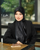 روسری بامبو ابریشم دورو ترک قواره ۱۰۰ (۴طرح)