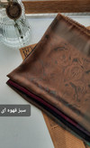 روسری ژاکارد لمه طرح گل رز قواره ۱۴۰